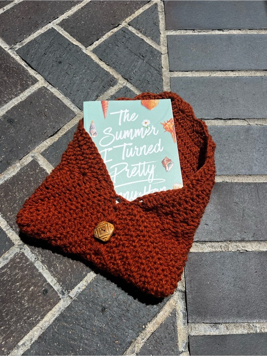 Hand Crafted Accessories - Hand Crocheted Custom Book Cover Book Sleeve for Traveling and Storage